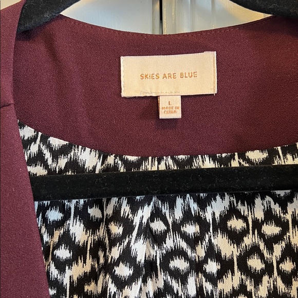 Skies Are Blue Deep Purple Blazer size large - Picture 5 of 5